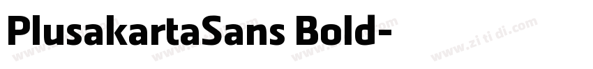 PlusakartaSans Bold字体转换